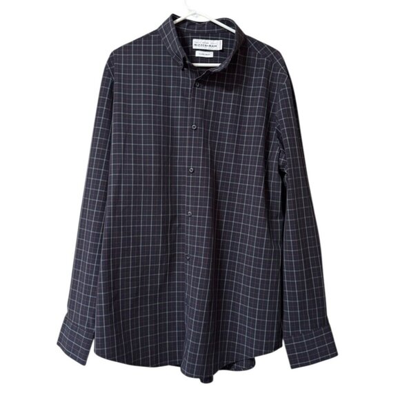Mizzen + Main Shirt Men X- Large Trim Fit Leeward Short Sleeve Button Up Classic - Picture 1 of 11